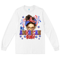 White All American babe Long Sleeve Tee - Neo Western