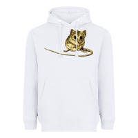White Dunnart Heavyweight Hoodie - LillyAllenDesigns