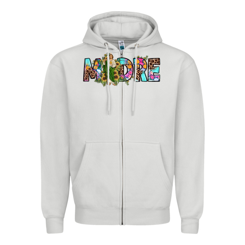 San Judas Madre Sunflower Zipper Hoodie by JahusDesignShop | Teevron