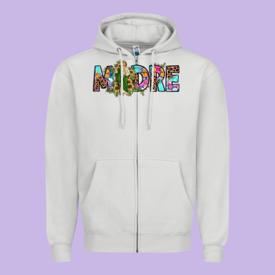San Judas Madre Sunflower Zipper Hoodie Designed By Jahusdesignshop