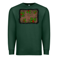 Sports Green christmas plaid leopard mistletoe background Premium Sweatshirt - BarkalooDesign