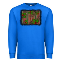 True Royal christmas plaid leopard mistletoe background Premium Sweatshirt - BarkalooDesign
