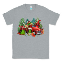 Heather Grey merry christmas truck afro gnomies Classic Tee - FaDigitalArtStudio
