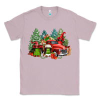 Lilac merry christmas truck afro gnomies Classic Tee - FaDigitalArtStudio