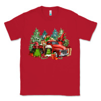 Red merry christmas truck afro gnomies Classic Tee - FaDigitalArtStudio