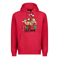 Cardinal merry slothmas Premium Hoodie - MaliasSmallBusiness