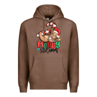Chestnut merry slothmas Premium Hoodie - MaliasSmallBusiness