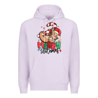 Lilac merry slothmas Premium Hoodie - MaliasSmallBusiness