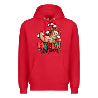 Red merry slothmas Premium Hoodie - MaliasSmallBusiness