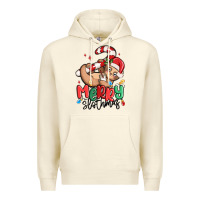 Sandshell merry slothmas Premium Hoodie - MaliasSmallBusiness