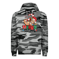 Slate Camo merry slothmas Premium Hoodie - MaliasSmallBusiness