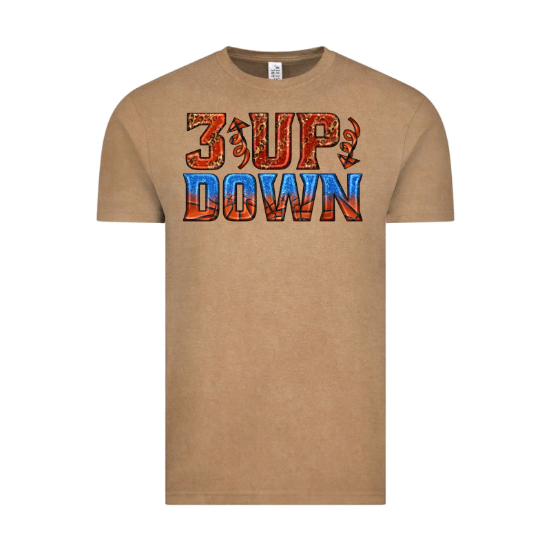 3 Up 3 Down Basketball Vintage Tee by texasbilliewilder | Teevron
