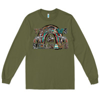 Army Green yeehaws and heilnaws Long Sleeve Tee - SublimationCraftShop