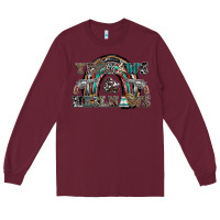 Burgundy yeehaws and heilnaws Long Sleeve Tee - SublimationCraftShop