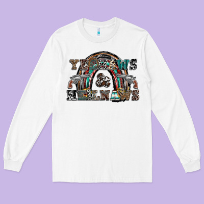 Yeehaws And Heilnaws Long Sleeve Tee Designed By Sublimationcraftshop