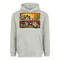 Moon Dust western truck cowboy gnome background Heavyweight Hoodie - BarkalooDesign