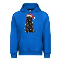 Cobalt christmas newfoundland dog Urban Hoodie - LillyAllenDesigns