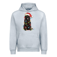 Heather Grey christmas newfoundland dog Urban Hoodie - LillyAllenDesigns