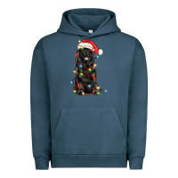 Pigment Midnight Navy christmas newfoundland dog Urban Hoodie - LillyAllenDesigns