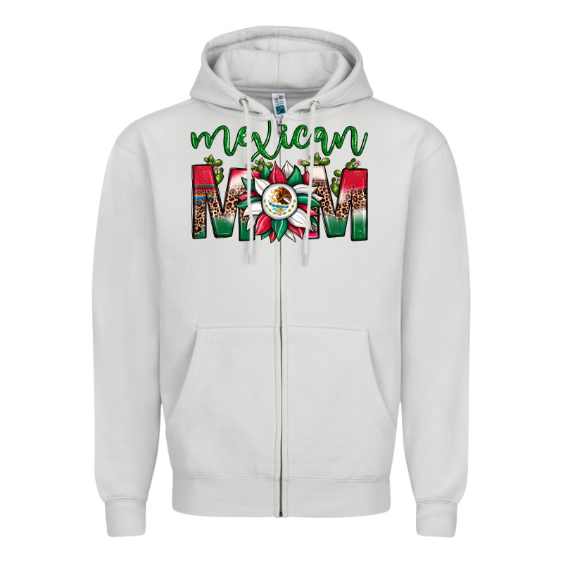 Mexican Flag Sunflower Mom Leopard Zipper Hoodie by JahusDesignShop | Teevron