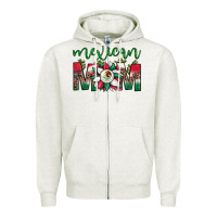 Oatmeal Heather mexican flag sunflower mom leopard Zipper Hoodie - JahusDesignShop