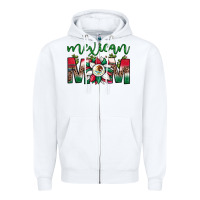 White mexican flag sunflower mom leopard Zipper Hoodie - JahusDesignShop