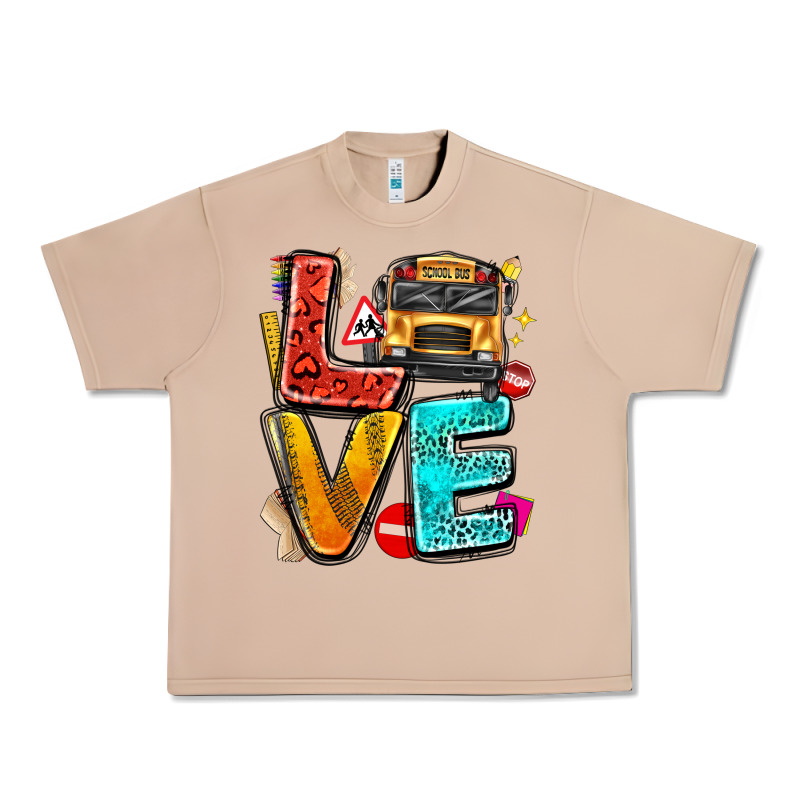 Love School Bus Urban Heavy Tee by texasbilliewilder | Teevron