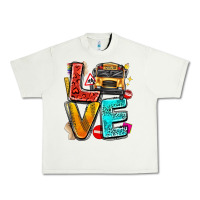 Pistachio love school bus Urban Heavy Tee - texasbilliewilder