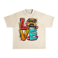 Sandshell love school bus Urban Heavy Tee - texasbilliewilder