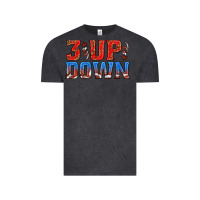 Vintage Black 3 up 3 down football Vintage Tee - texasbilliewilder