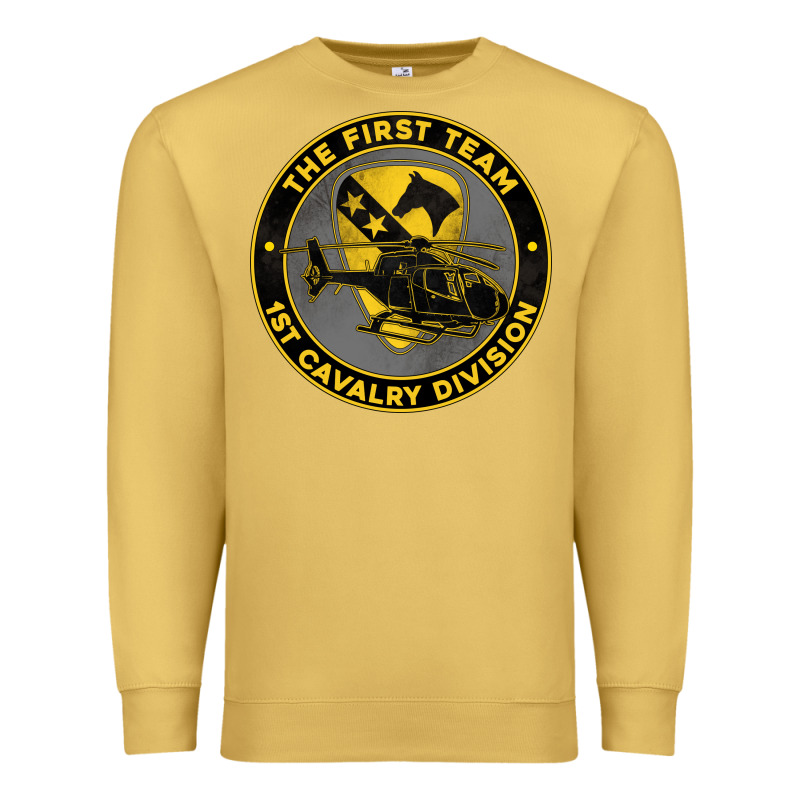 The First Team 1st Cavalry Division Premium Sweatshirt by Jasminsmagicworld | Teevron