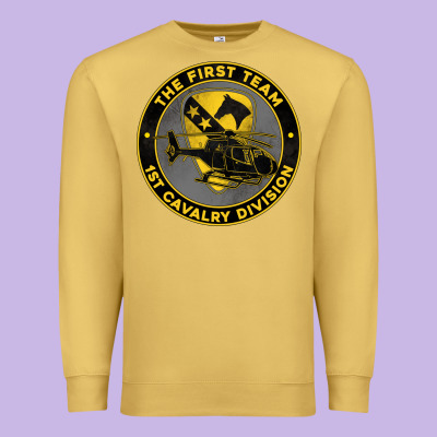 The First Team 1st Cavalry Division Premium Sweatshirt Designed By Jasminsmagicworld