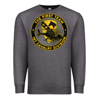 Charcoal Heather the first team 1st cavalry division Premium Sweatshirt - Jasminsmagicworld