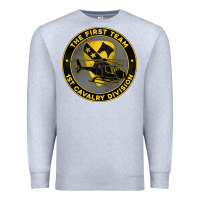 Heather Grey the first team 1st cavalry division Premium Sweatshirt - Jasminsmagicworld