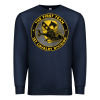 Navy the first team 1st cavalry division Premium Sweatshirt - Jasminsmagicworld