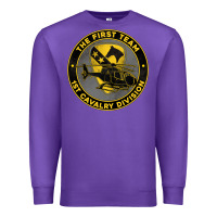 Purple the first team 1st cavalry division Premium Sweatshirt - Jasminsmagicworld