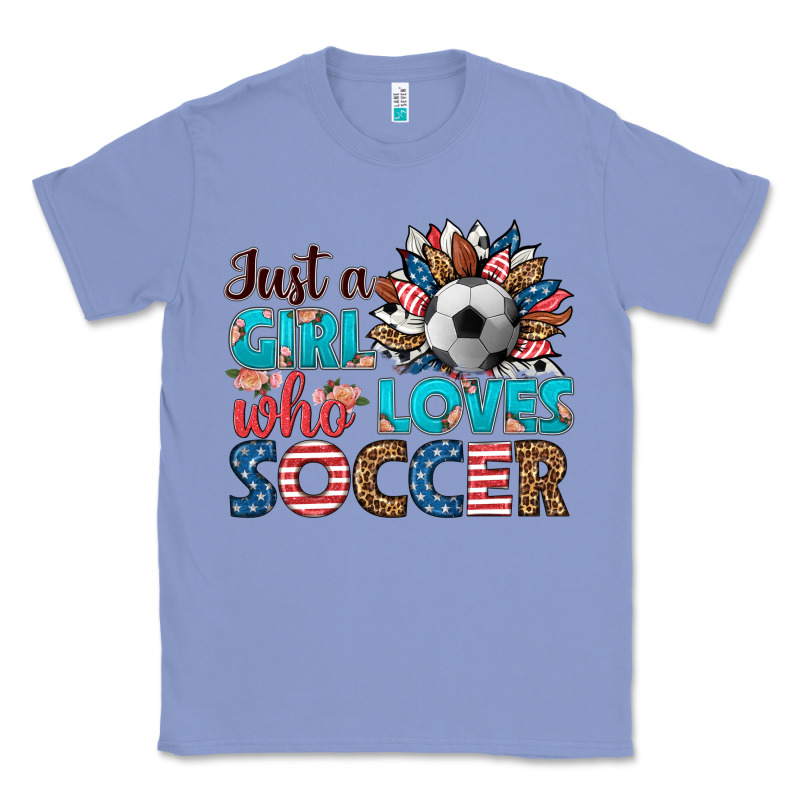 Just A Girl Who Loves Soccer Classic Tee by HRA Design Shop | Teevron