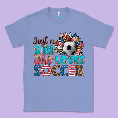 Just A Girl Who Loves Soccer Classic Tee Designed By Hra Design Shop