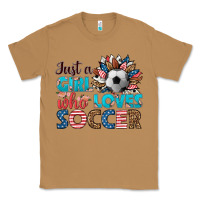 Toasted Coconut just a girl who loves soccer Classic Tee - HRA Design Shop