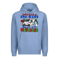 Colony Blue jolliest bunch of postal workers this side of the Premium Hoodie - MaliasSmallBusiness