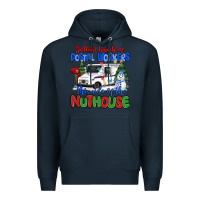 Navy jolliest bunch of postal workers this side of the Premium Hoodie - MaliasSmallBusiness