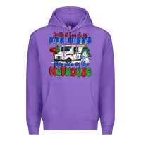 Purple jolliest bunch of postal workers this side of the Premium Hoodie - MaliasSmallBusiness