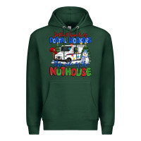 Sports Green jolliest bunch of postal workers this side of the Premium Hoodie - MaliasSmallBusiness