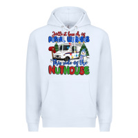 White jolliest bunch of postal workers this side of the Premium Hoodie - MaliasSmallBusiness