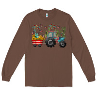 Chestnut 4th of july tractor Long Sleeve Tee - CowGirlArtShop