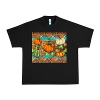 Black fall pumpkin Urban Heavy Tee - BarkalooDesign