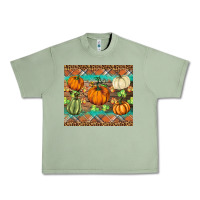 Oil Green fall pumpkin Urban Heavy Tee - BarkalooDesign
