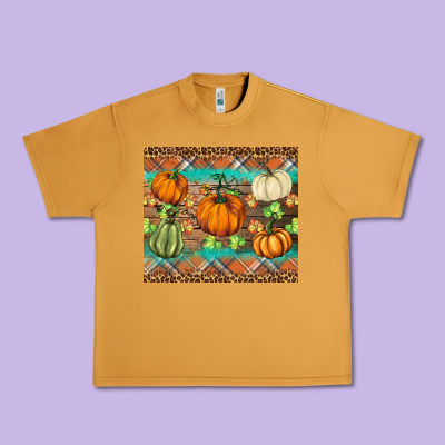 Fall Pumpkin Urban Heavy Tee Designed By Barkaloodesign