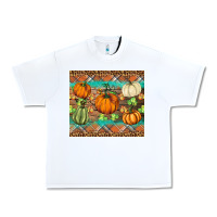 White fall pumpkin Urban Heavy Tee - BarkalooDesign