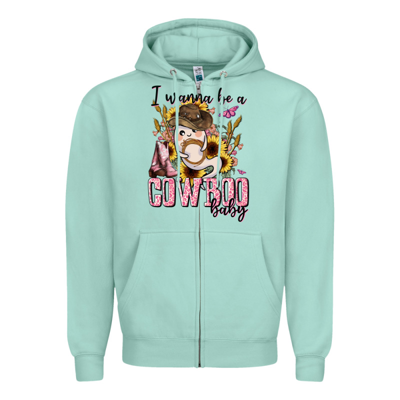 I Wanna Be A Cowboo Baby Halloween Zipper Hoodie by AdoDesignShop | Teevron